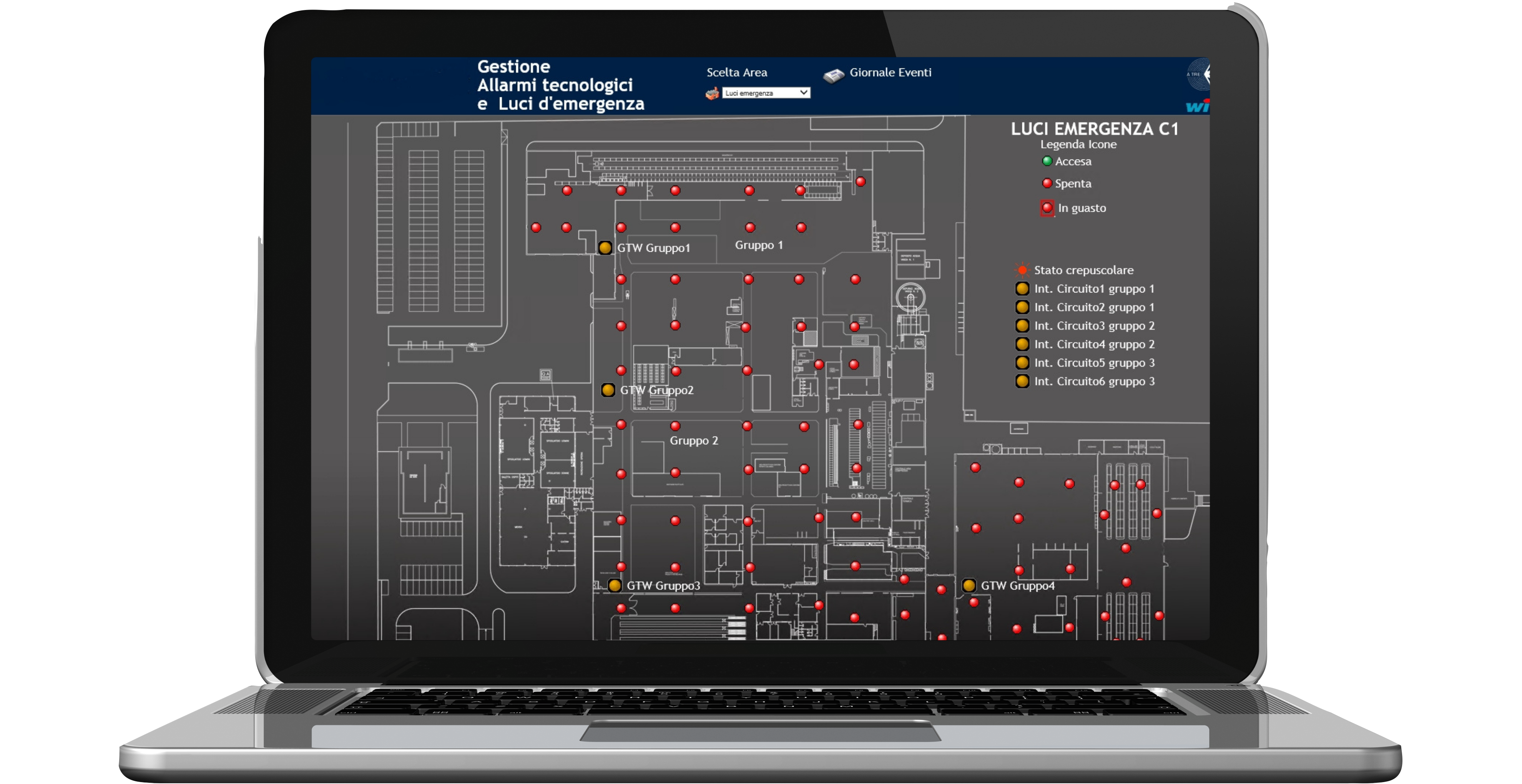 Allarmi Tecnologici e luci di emergenza